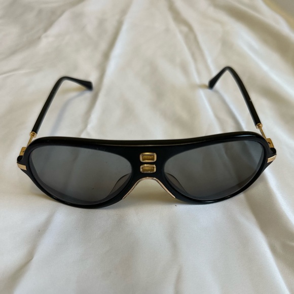 H&M x Balmain Collaboration Sunglasses - Aviator Style - Unisex - Black/Gold - Picture 6 of 14
